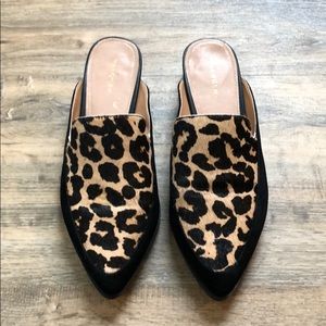 Halogen Leopard Mules